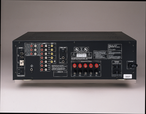 AVR 100 - Black - Audio/Video Receiver With Dolby Digital (50 watts x 2 | 40 watts x 5) - Back
